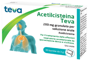 ACETILCISTEINA TEVA*30BS 200MG