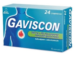 GAVISCON*24CPR MENTA 500+267MG