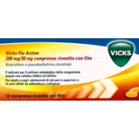 VICKS FLU ACTION*12CPR200+30MG