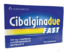 CIBALGINA DUE FAST*12CPR 200MG